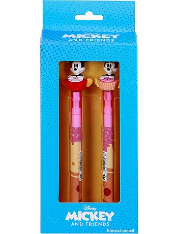 Disney Mickey y Minnie Mix Pack de 2 Lápices Eternal, Multicolor