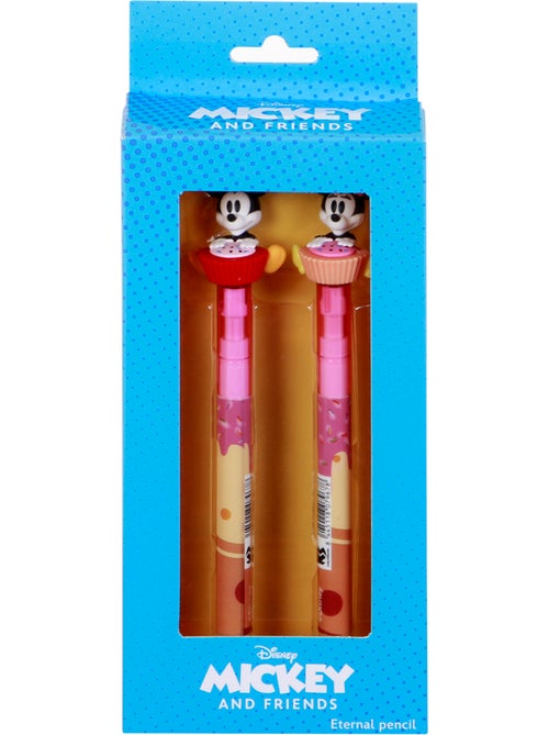 Disney Mickey y Minnie Mix Pack de 2 Lápices Eternal, Multicolor - Kiabi Disney Mickey y Minnie Mix Pack de 2 Lápices Eternal, Multicolor - Kiabi