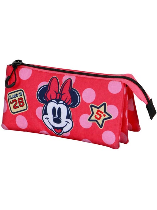 Disney Minnie Mouse Class Estuche Portatodo Triple, Rosa - Kiabi Disney Minnie Mouse Class Estuche Portatodo Triple, Rosa - Kiabi