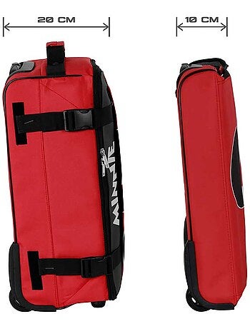 Disney Minnie Mouse Curious Maleta de Cabina Plegable, Rojo