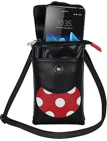 Disney Minnie Mouse Face Bolso Móvil, Multicolor