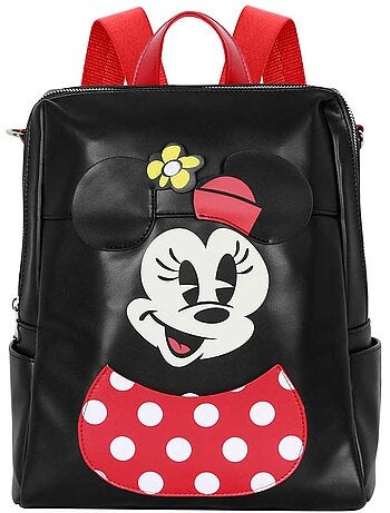 Disney Minnie Mouse Face Mochila Shield, Multicolor