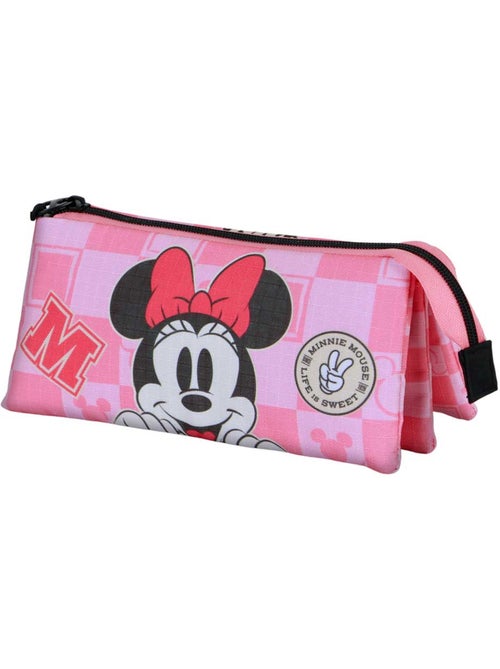 Disney Minnie Mouse Journey Estuche Portatodo Triple, Rosa - Kiabi Disney Minnie Mouse Journey Estuche Portatodo Triple, Rosa - Kiabi