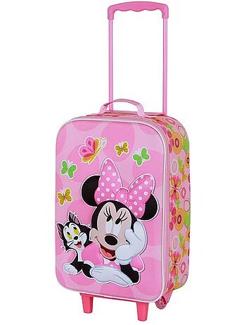Disney Minnie Mouse Kitten Maleta Trolley Soft 3D, Rosa