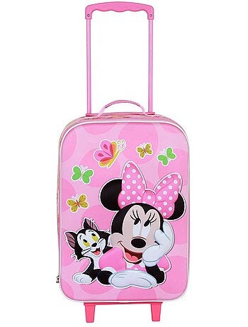 Disney Minnie Mouse Kitten Maleta Trolley Soft 3D, Rosa