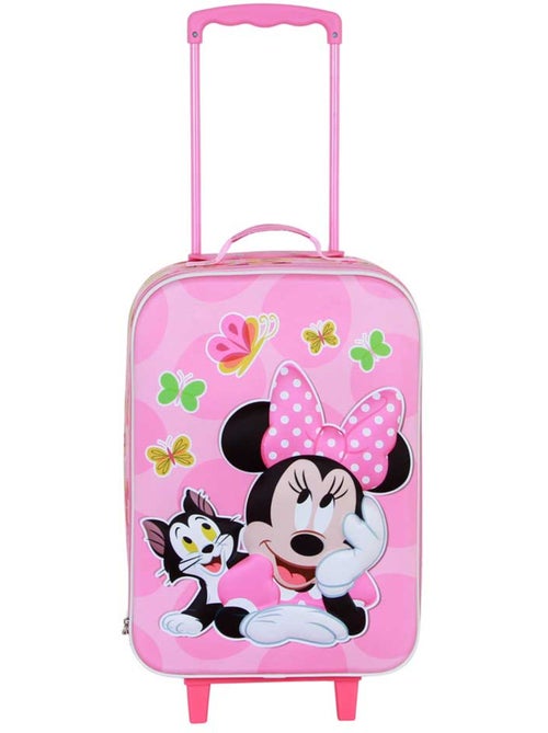 Disney Minnie Mouse Kitten Maleta Trolley Soft 3D, Rosa - Kiabi