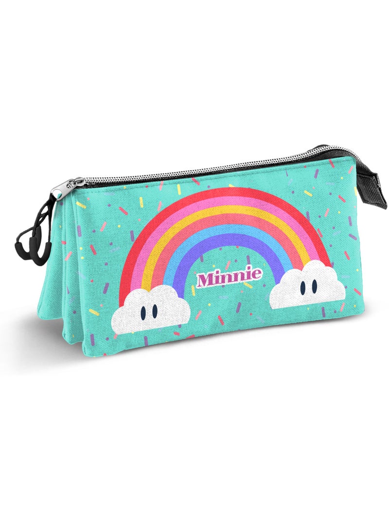 Disney Minnie Mouse Rainbow Estuche Portatodo Triple, Turquesa Azul turquesa - Kiabi