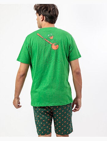 DISNEY MUPPETS Pijama Manga Corta Kermit the Frog para Hombre