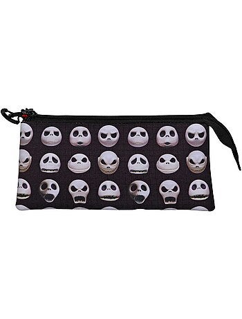 Disney Pesadilla Antes de Navidad Face Estuche Portatodo Triple, Negro