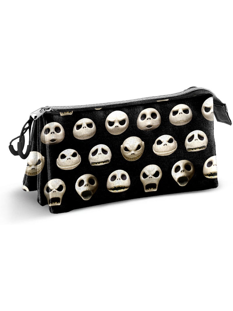 Disney Pesadilla Antes de Navidad Face Estuche Portatodo Triple, Negro Negro - Kiabi