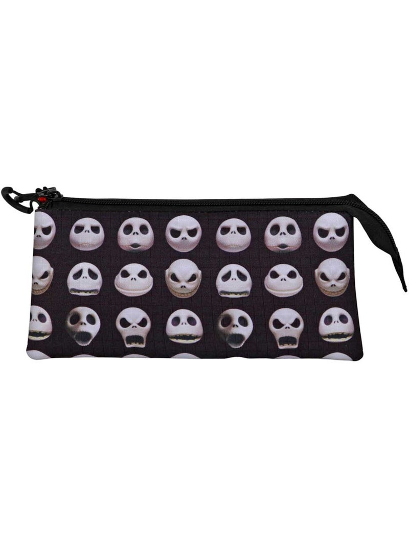Disney Pesadilla Antes de Navidad Face Estuche Portatodo Triple, Negro Negro - Kiabi