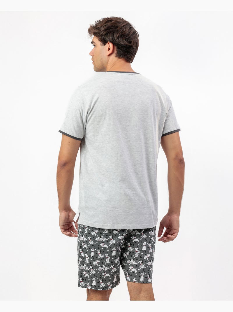 DISNEY Pijama Manga Corta 101 Reasons para Hombre Gris jaspeado - Kiabi