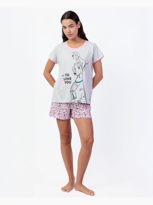 DISNEY Pijama Manga Corta 101 Reasons para Mujer - Kiabi DISNEY Pijama Manga Corta 101 Reasons para Mujer - Kiabi