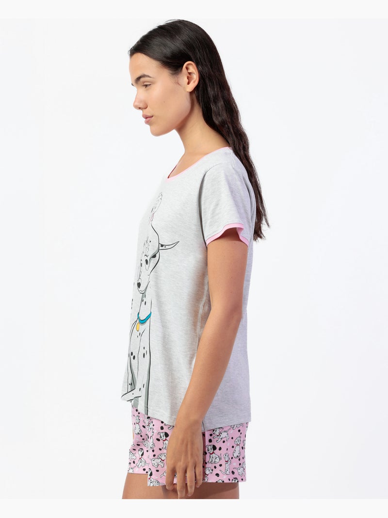 DISNEY Pijama Manga Corta 101 Reasons para Mujer Gris jaspeado - Kiabi