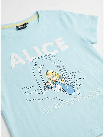 DISNEY Pijama Manga Corta Blue Alice para Niña