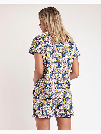 DISNEY Pijama Manga Corta Daisy Poses para Mujer
