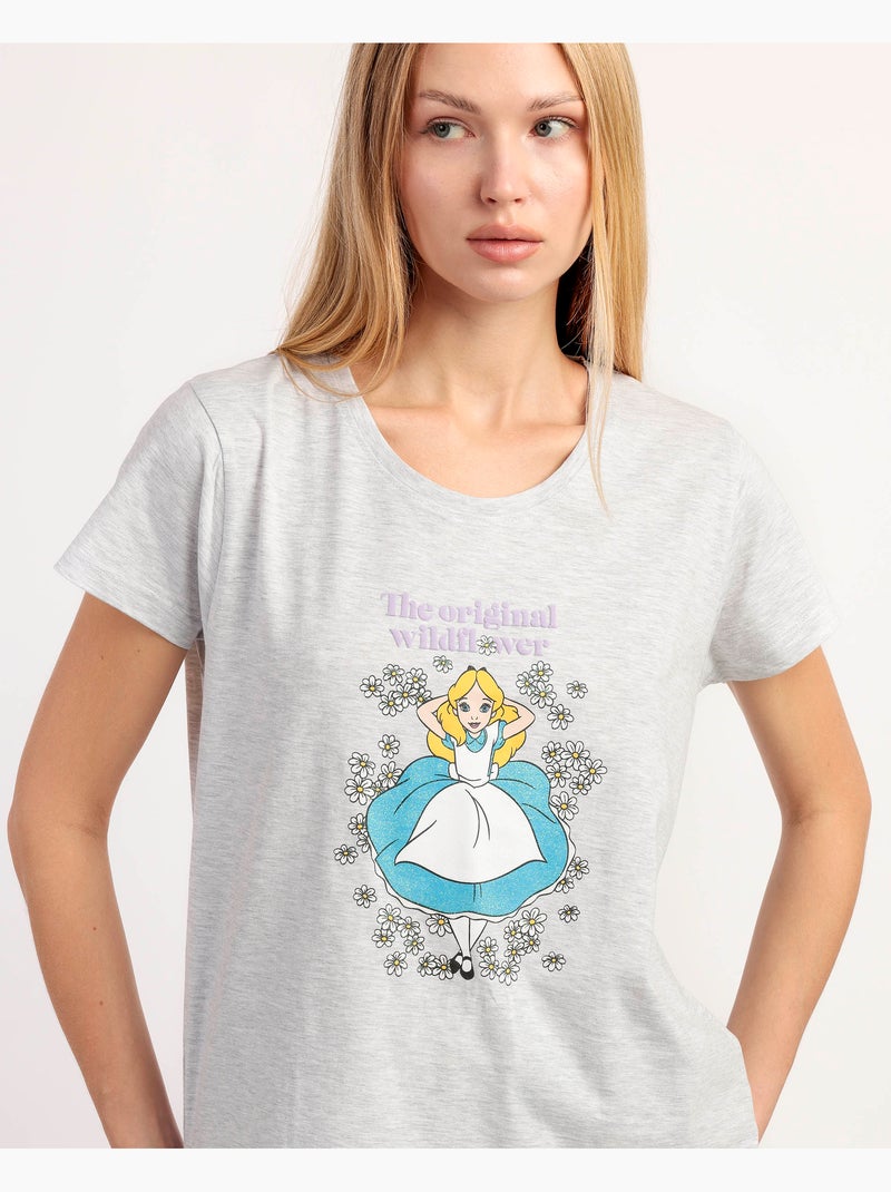 DISNEY Pijama Manga Corta Dreamland para Mujer Gris jaspeado - Kiabi