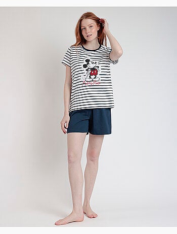 DISNEY Pijama Manga Corta Generals para Mujer