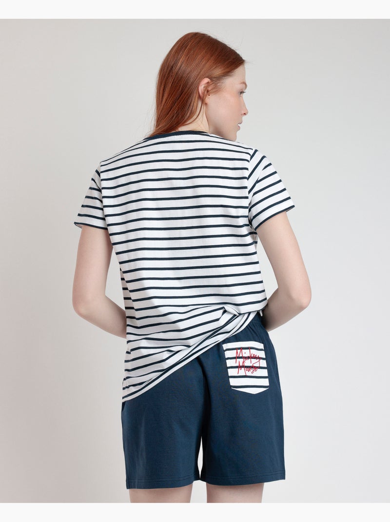 DISNEY Pijama Manga Corta Generals para Mujer Azul marino - Kiabi