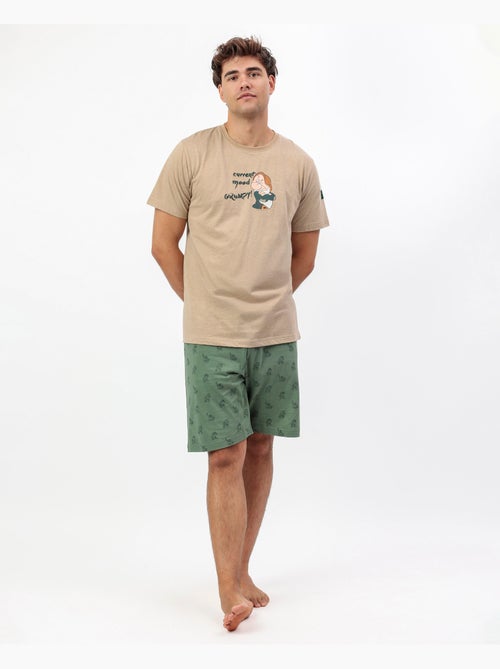DISNEY Pijama Manga Corta Grumpy Curent Mood para Hombre - Kiabi DISNEY Pijama Manga Corta Grumpy Curent Mood para Hombre - Kiabi