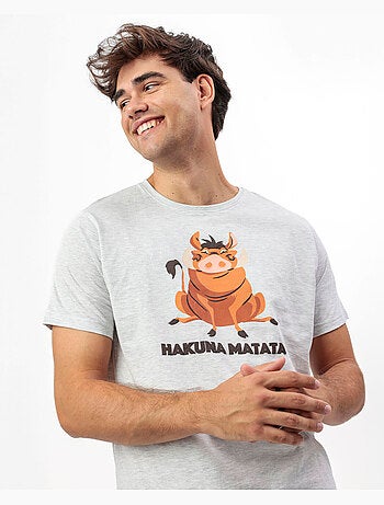 DISNEY Pijama Manga Corta Hakuna para Hombre