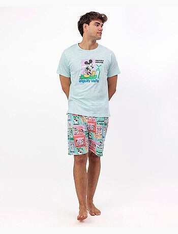 DISNEY Pijama Manga Corta Holiday Vibes para Hombre