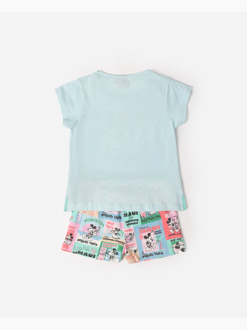 DISNEY Pijama Manga Corta Holiday Vibes para Niña Azul - Kiabi