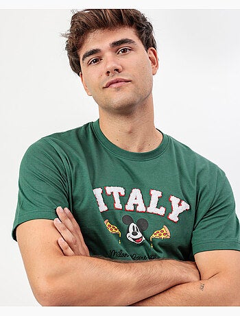 DISNEY Pijama Manga Corta Italy para Hombre