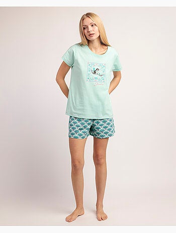 DISNEY Pijama Manga Corta Jasmine para Mujer