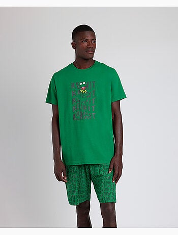 DISNEY Pijama Manga Corta Kermit para Hombre