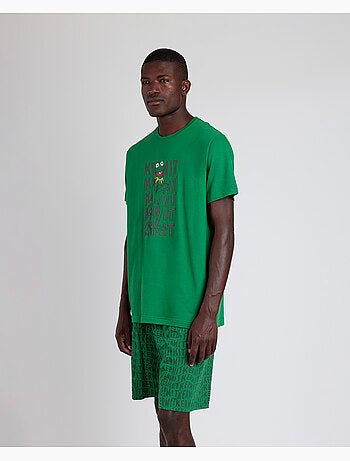 DISNEY Pijama Manga Corta Kermit para Hombre