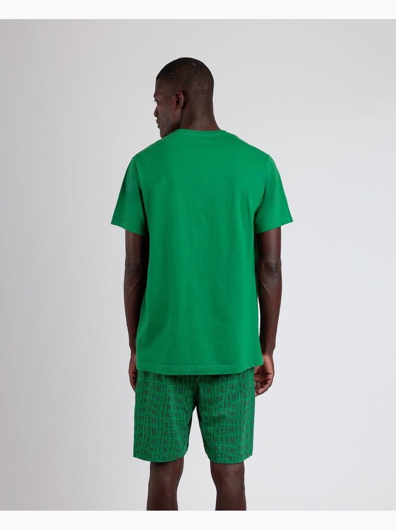 DISNEY Pijama Manga Corta Kermit para Hombre Verde - Kiabi