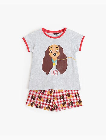 DISNEY Pijama Manga Corta Lady And The Tramp para Niña