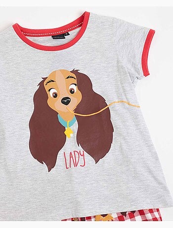 DISNEY Pijama Manga Corta Lady And The Tramp para Niña