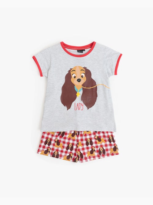 DISNEY Pijama Manga Corta Lady And The Tramp para Niña - Kiabi DISNEY Pijama Manga Corta Lady And The Tramp para Niña - Kiabi