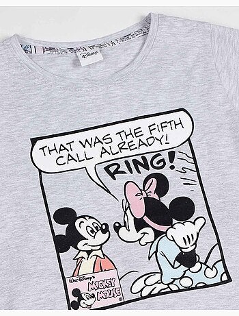 DISNEY Pijama Manga Corta Mickey Comic para Niña