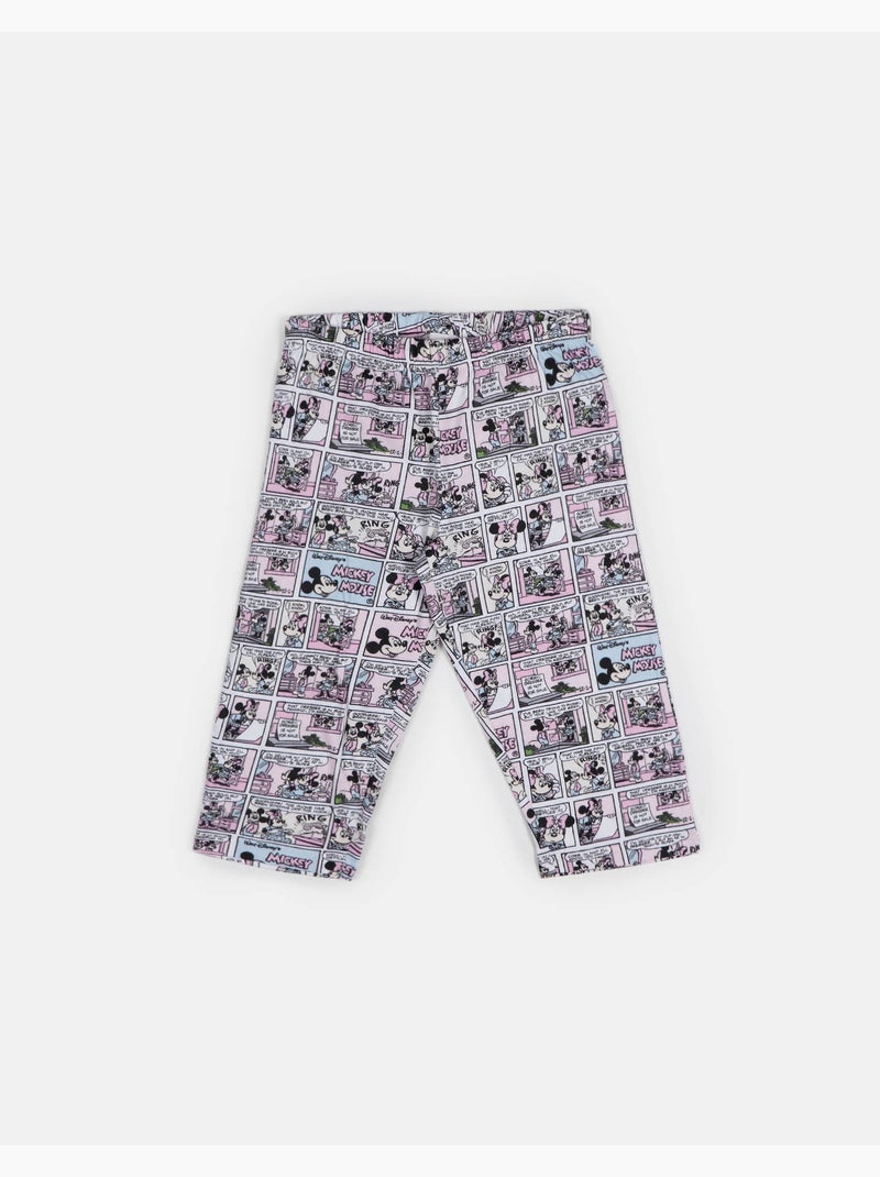 DISNEY Pijama Manga Corta Mickey Comic para Niña Gris jaspeado - Kiabi