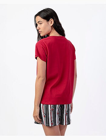 DISNEY Pijama Manga Corta Mickey New York para Mujer