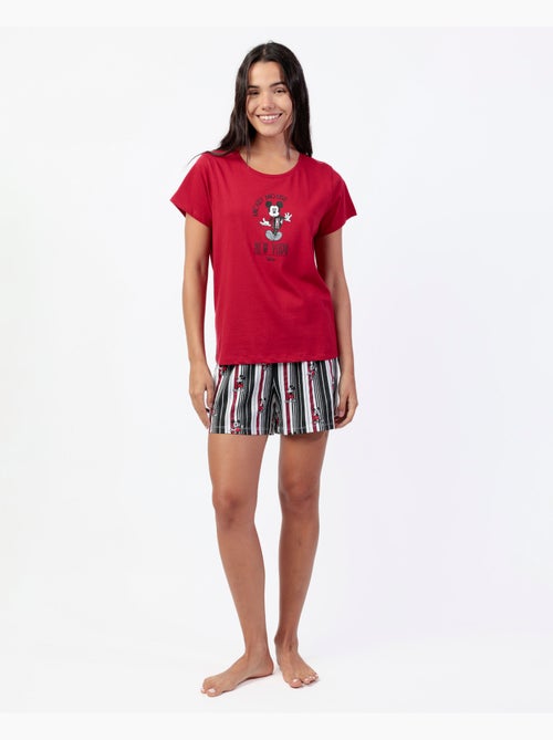 DISNEY Pijama Manga Corta Mickey New York para Mujer - Kiabi