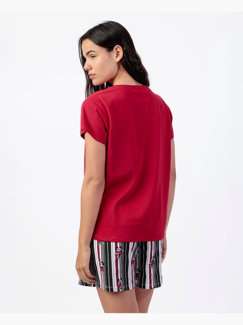 DISNEY Pijama Manga Corta Mickey New York para Mujer - Kiabi
