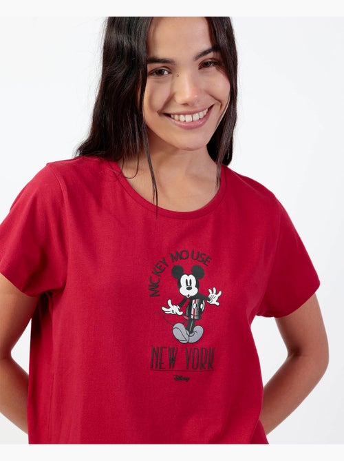 DISNEY Pijama Manga Corta Mickey New York para Mujer - Kiabi