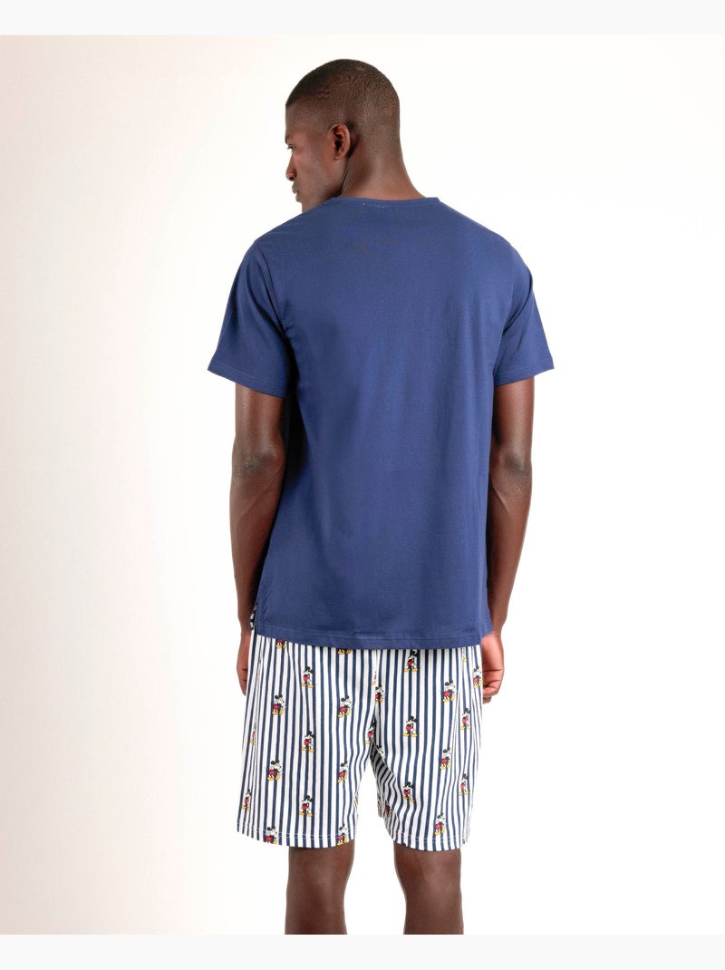 DISNEY Pijama Manga Corta Mickey Ny Summer para Hombre Azul - Kiabi