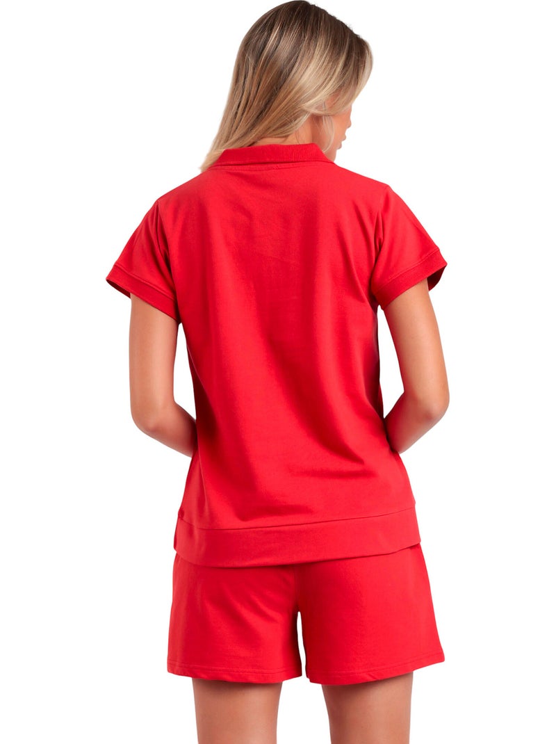 DISNEY Pijama Manga Corta Mickey Ny Summer para Mujer Rojo - Kiabi