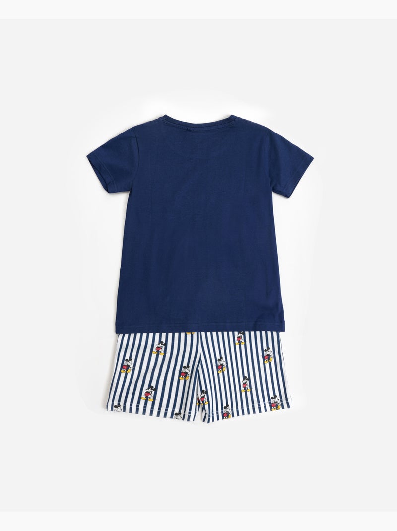 DISNEY Pijama Manga Corta Mickey Ny Summer para Niño Azul - Kiabi