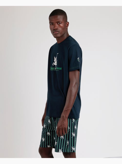 DISNEY Pijama Manga Corta Mickey Social Club para Hombre - Kiabi