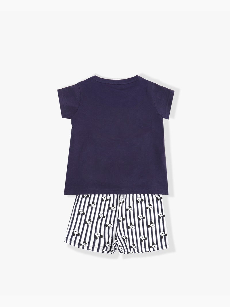 DISNEY Pijama Manga Corta Minnie Best Sleep Ever para Niña Azul marino - Kiabi