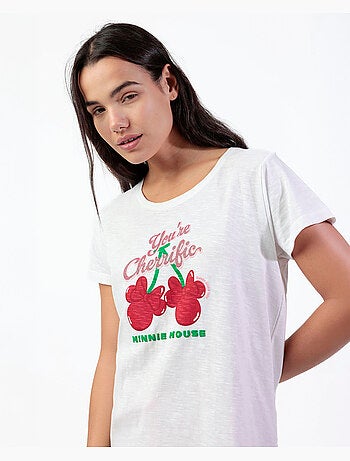 DISNEY Pijama Manga Corta Minnie Cherry para Mujer