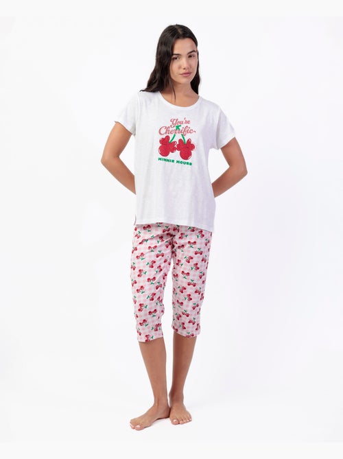 DISNEY Pijama Manga Corta Minnie Cherry para Mujer - Kiabi