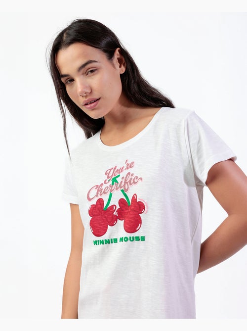 DISNEY Pijama Manga Corta Minnie Cherry para Mujer - Kiabi