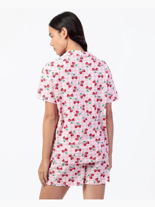 DISNEY Pijama Manga Corta Minnie Cherry para Mujer - Kiabi